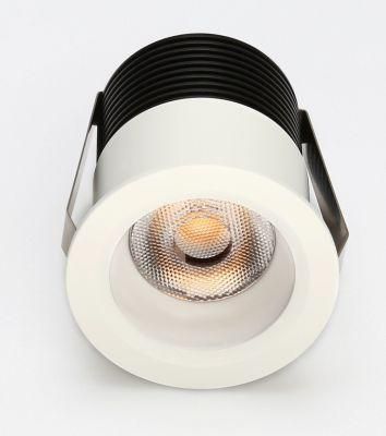 Diameter 50mm, White Color Non-Turning Anti-Glare Mini LED Spotlight