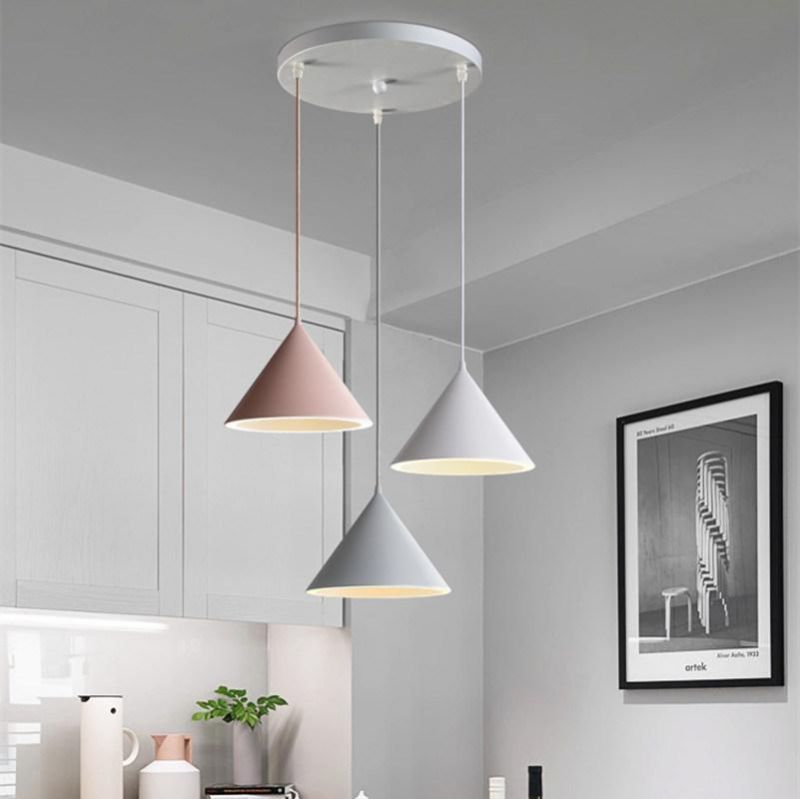 Modern Small Pendant Lamp LED Cone Light Fixture with Aluminum Lampshade for Cafe Bar Restaurant Pendant Lamp (WH-AP-193)