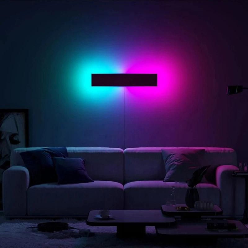Living Room Remote Control Colorful Bedroom Bedside RGB Wall Light (WH-OR-52)