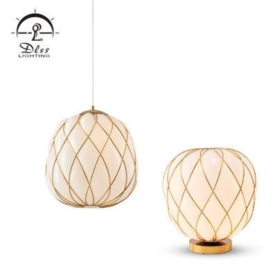 Bedroom White Table Lamp Pendant Light for Home Decoration