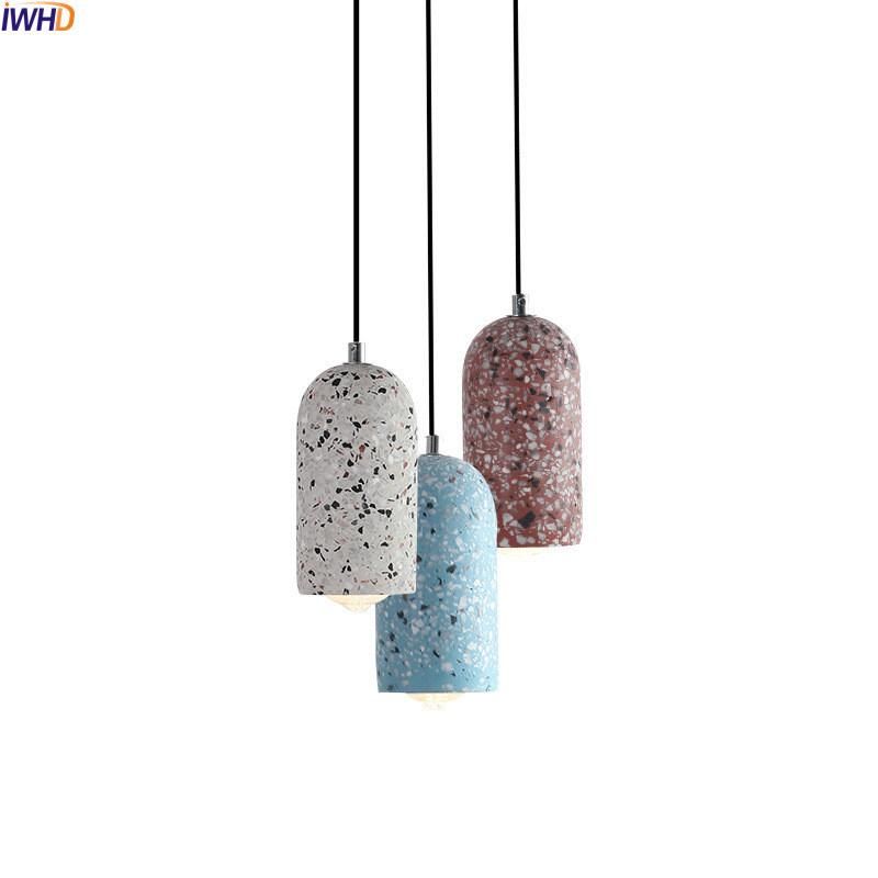 Nordic Cement Pendant Lamp Creative Trumpet Lamp Modern Long Hanging Lights for Home Decoration Pendant Lamp (WH-AP-245)