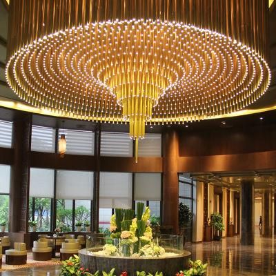 Creative Lamp Commercial Center Hotel Exhibition Hall Luxury Aluminum Custom Project LED Chandelier
