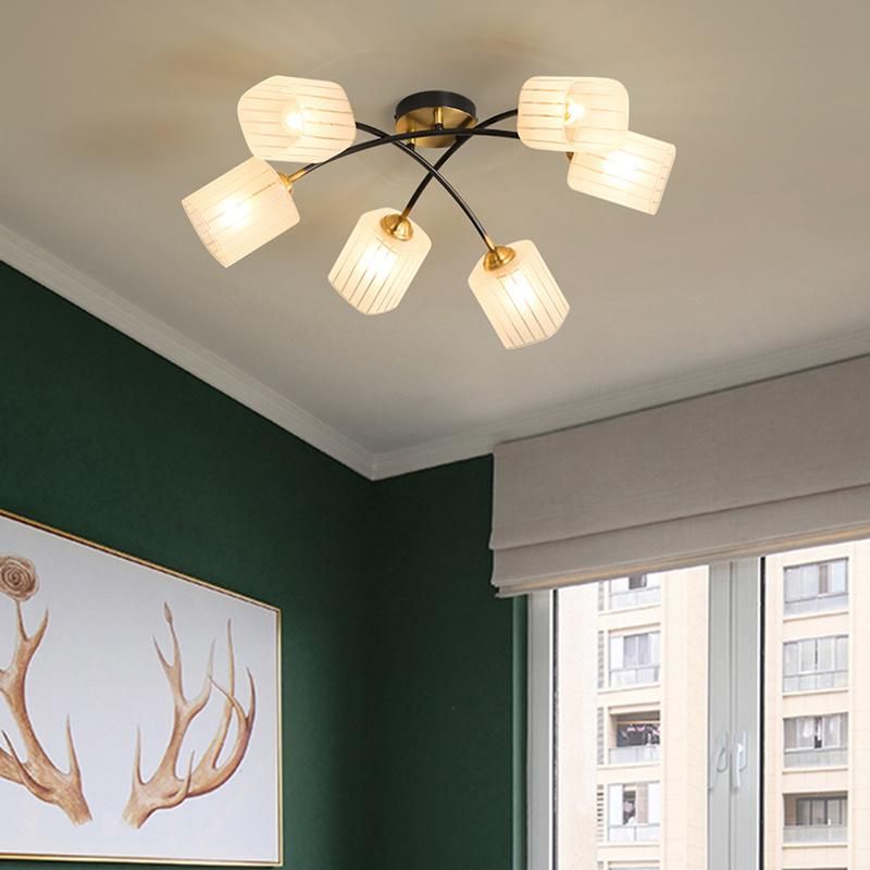 Nordic Copper Ceiling Lamps Simple Modern Living Room Lamp Dining Room Light