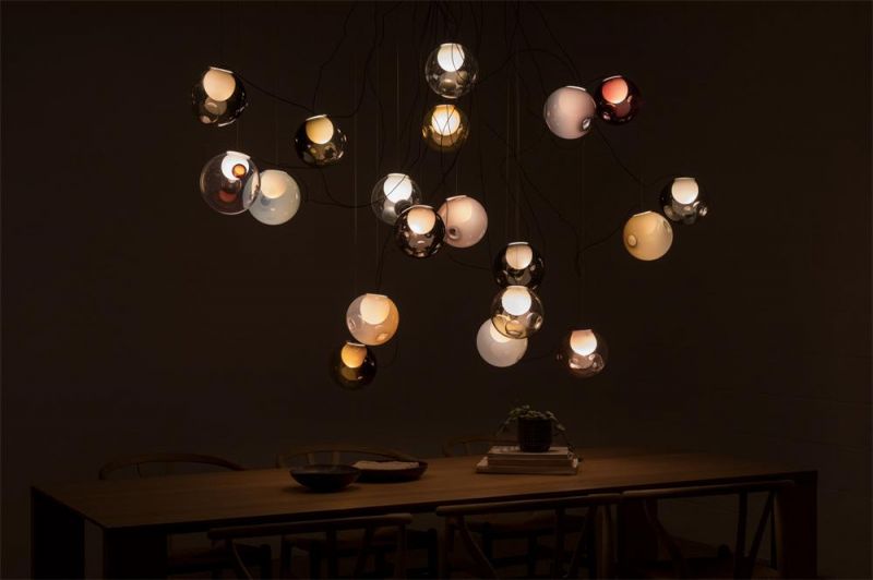 Nordic Style Glass Lamp Designer Lights for Ceiling Adjustable Chandelier