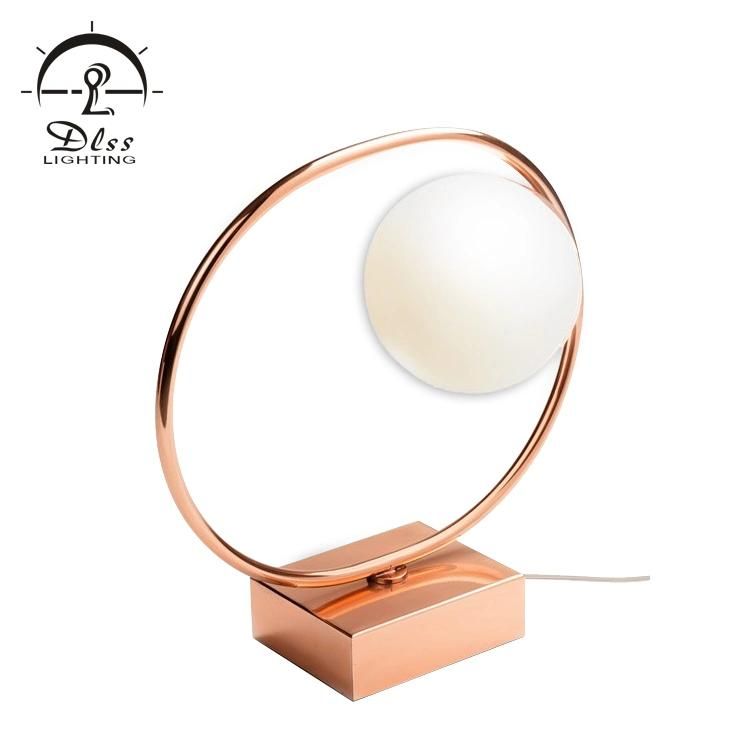 Fashion Design Decorative Office Glass Retro Reading Table Lamp