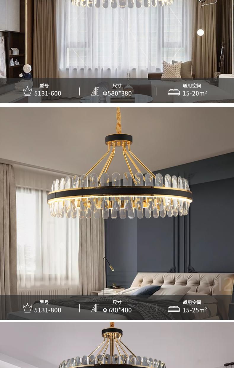 Zhongshan Lighting Crystal Chandelier Pendant Lamp Ceiling Lights with Living Room