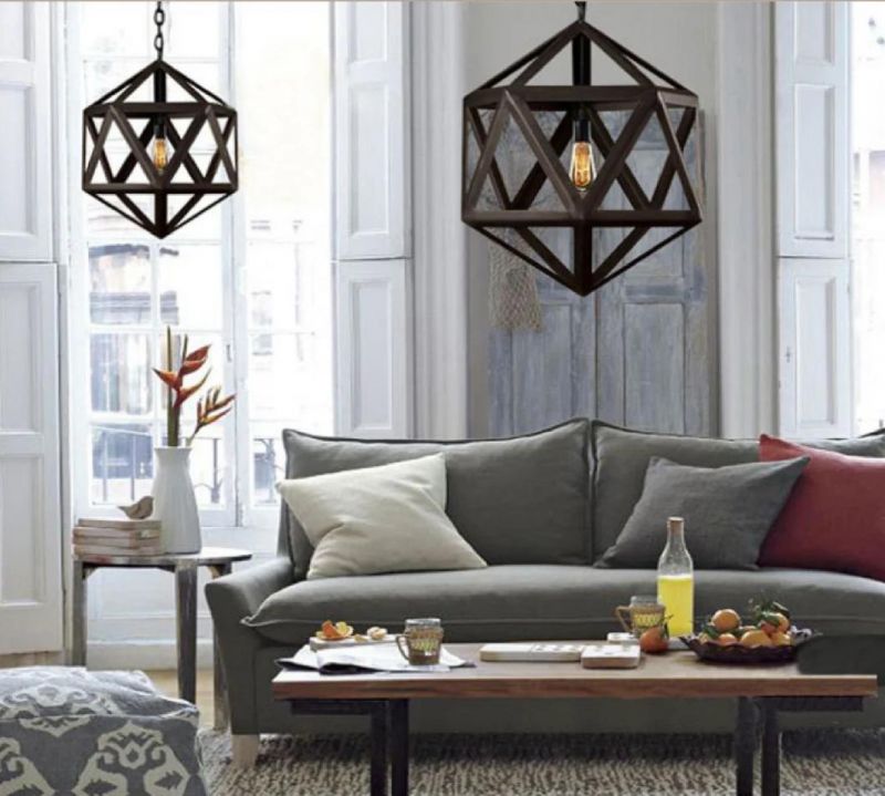 American Retro Style Iron Pendant Lamp Lighting Chandelier for Restaurant/Bar