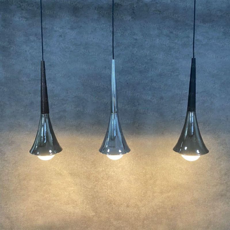 Nordic Long Pendant Light Stair Italian Design Lamp Villa Restaurant Chrome Light Living Room Pendant Light (WH-AP-153)