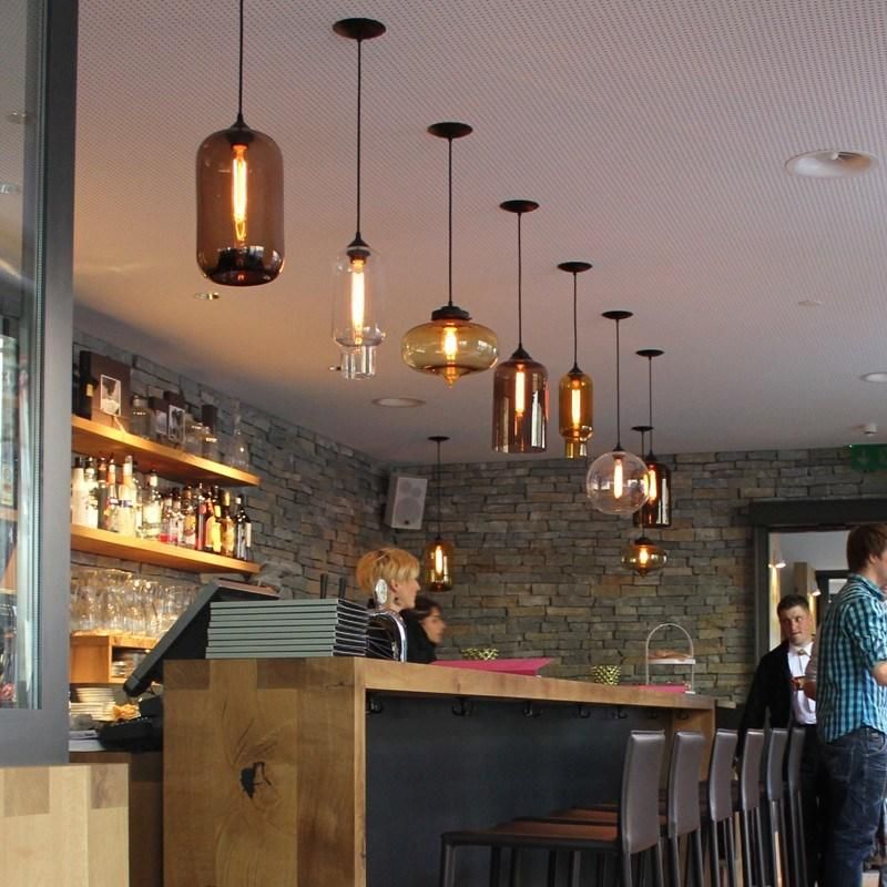 Coloured Glass Pendant Lights for Kitchen Bar Restaurant Lighting (WH-GP-02)