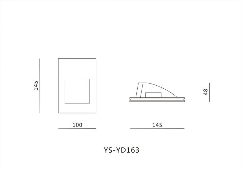 Modern Recessed Plaster Wall Lamp (163)