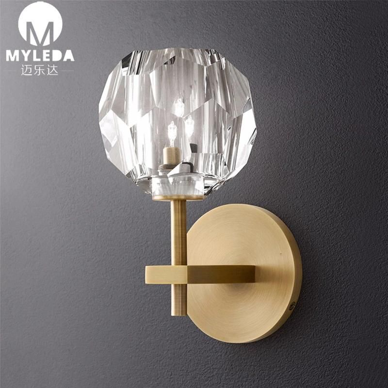 Art Deco LED Crystal Wall Sconces Mirrors Lights