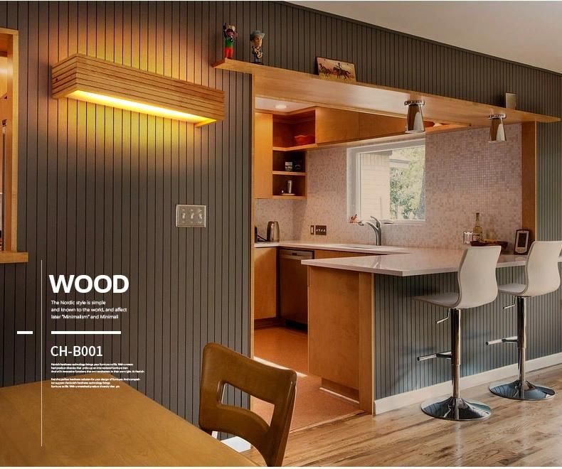 Japanese Style LED Lamp Oak Wooden Wall Lamp Nordic Solid Wood Mirror Nordic Wooden Wall Lamp (WH-OR-62)