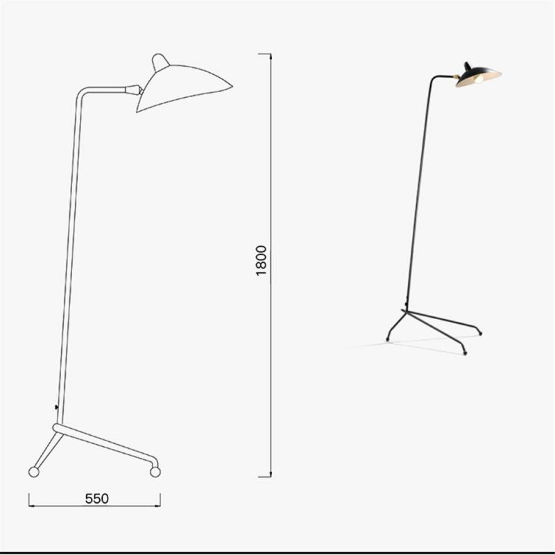 Floor Lamp Modern Home Decor Light Fixtures E27 Industrial Standing Lamp