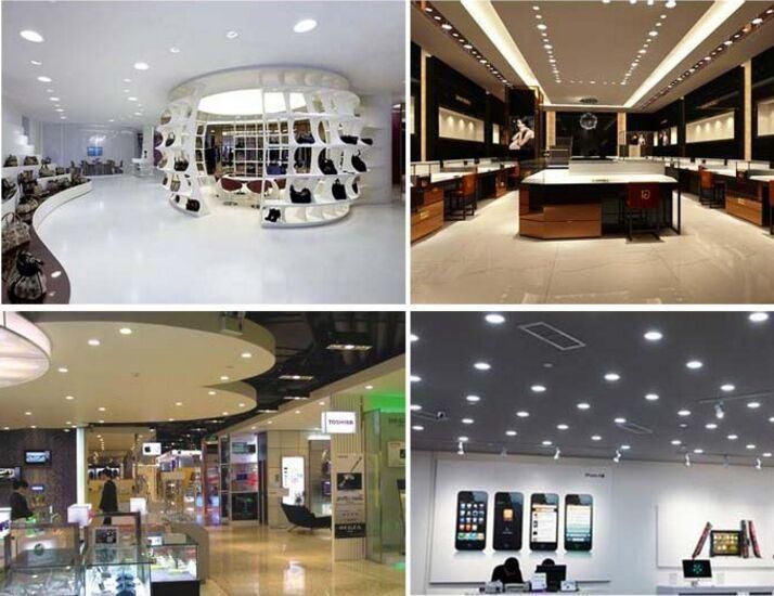 Dimmable 2400K-6500K Recessed COB LED Ceiling Downlight