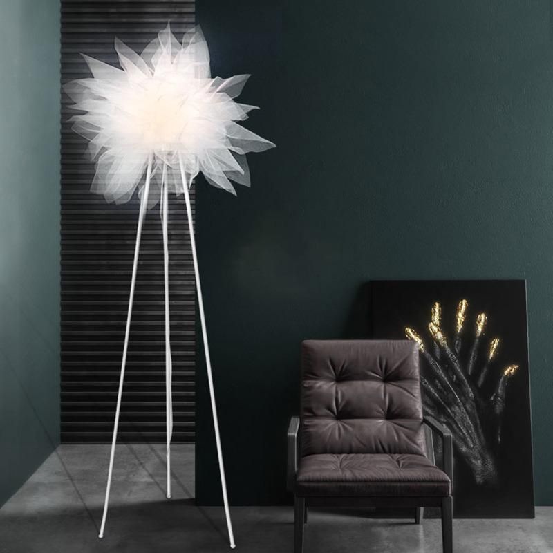 Nordic Fashion Floor Lamps Living Room Decoration Mesh Lampshade Modern Floor Light (WH-MFL-134)