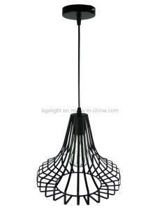 E26 Socket Metal Cage Living Room Hanging Lighting for Restaurant, Lobby