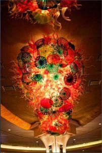 Colorful Murano Glass Pendant Lamp for Hotel Lobby Decoration