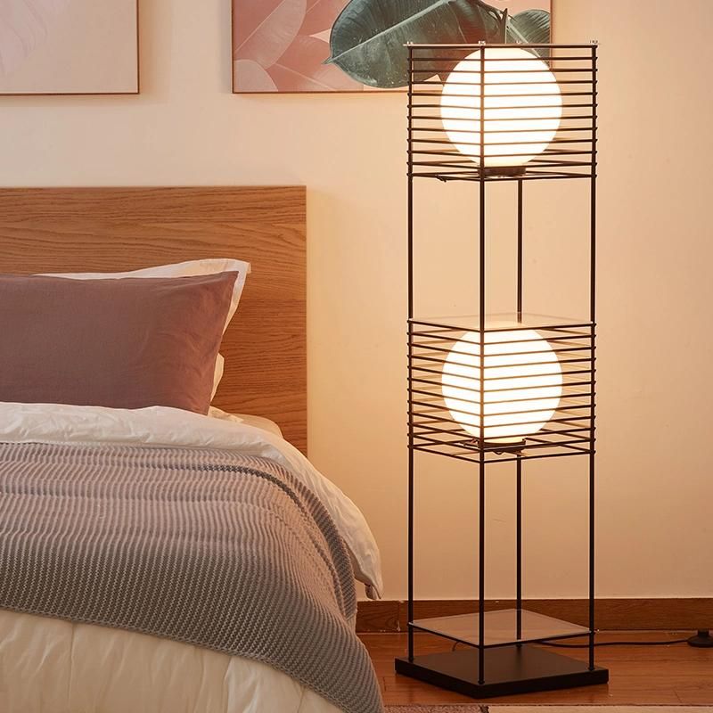 Modern Simple Style Ring Shape House Round LED Floor Lamp Floor Lamp with Shelves Tall Lamps with White Light Shade Lamp for Living Room Bedrooms Office