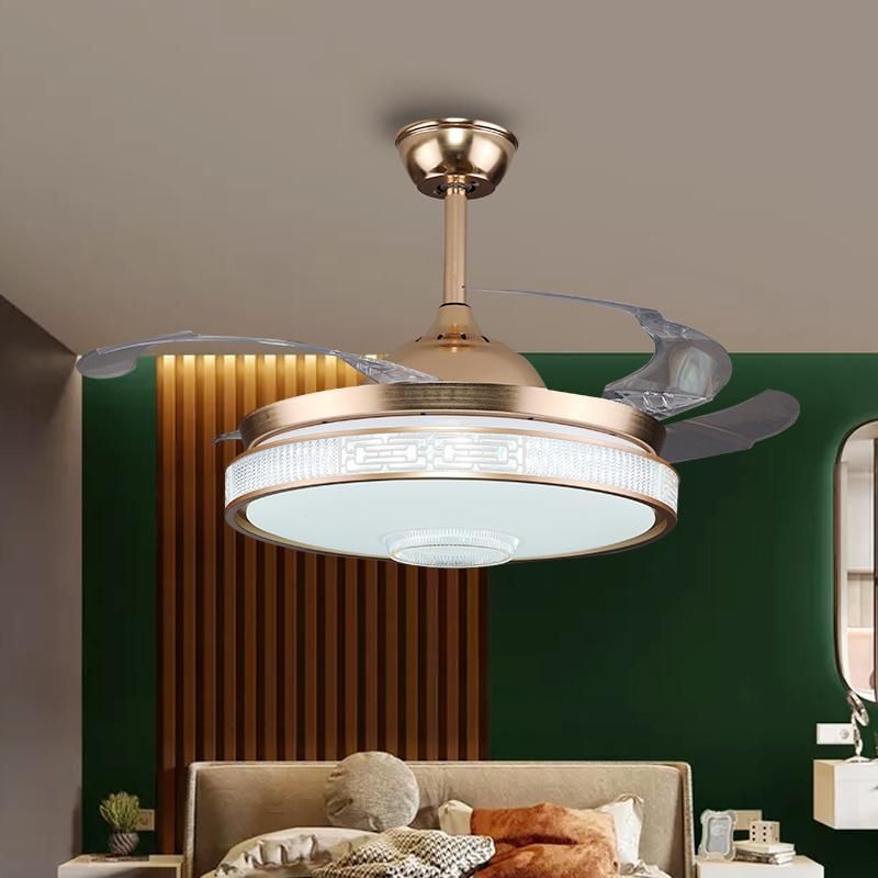 Bedroom / Office Simple Style Decoration LED Ceiling Fan Light