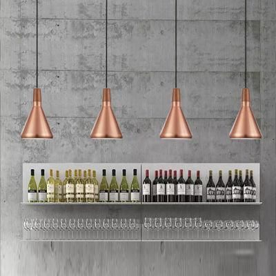 Contemporary Metal Suspended Hanging Light in Rose Brass for Bar/Hotel/ Restaurant