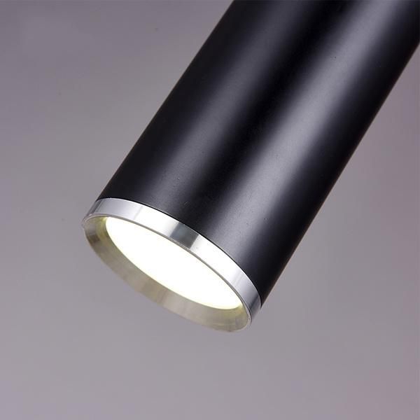 Reception Long Tube Cylinder Metal Hanging Pendant Lamp Adjustable Suspention for Bar Counter