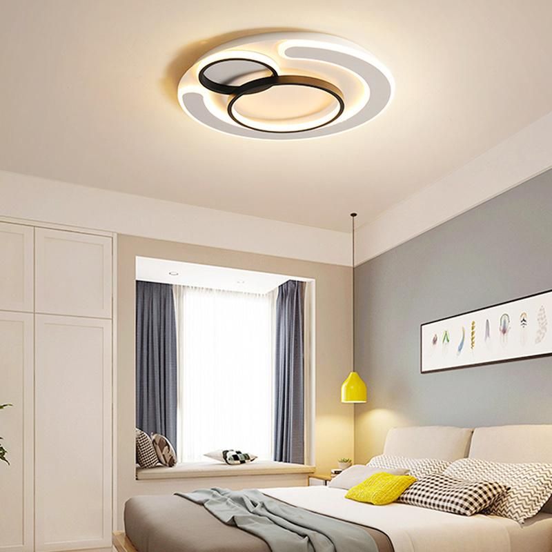 Simple Round Ceiling Lamp Warm Bedroom Light Creative Childrenroom Lamp LED