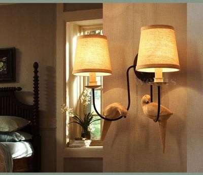 Retro Loft Wall Lamp Double Heads Bird Light Study Office Stair Aisle Living Room Bedroom Birds Wall Light (WH-VR-45)