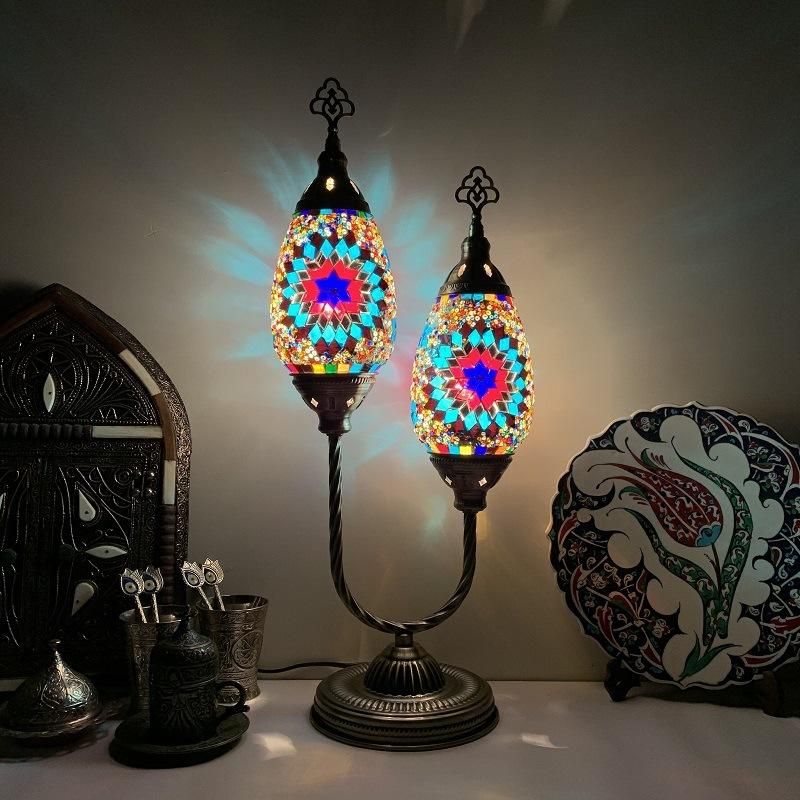Table Lamp Bedroom Home Decor Desk Light Bedside Mediterranean Lamp (WH-VTB-21)