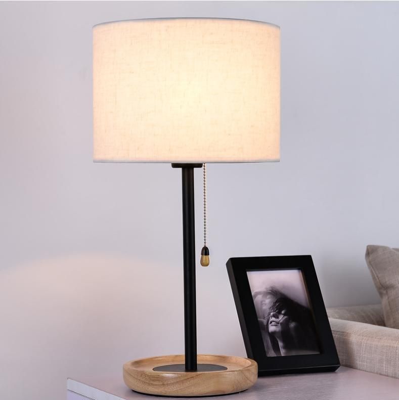 Fashion Simple Study Lamp Bedroom Bedside Small Night Lamp Intelligent Remote Control Electrodeless Dimming LED Reading Light Metal Steel Iron Table Lamp