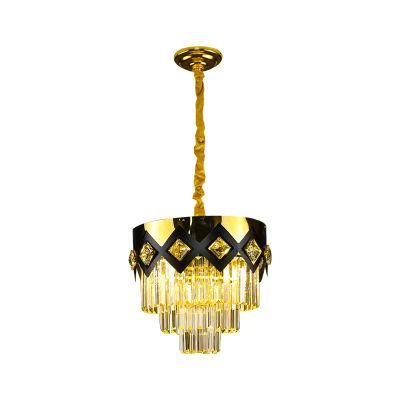 Dafangzhou Light China Gold Moon Chandelier Manufacturer LED Linear Light Aluminum Alloy Frame Material Crystal Chandelier Lamp for Home