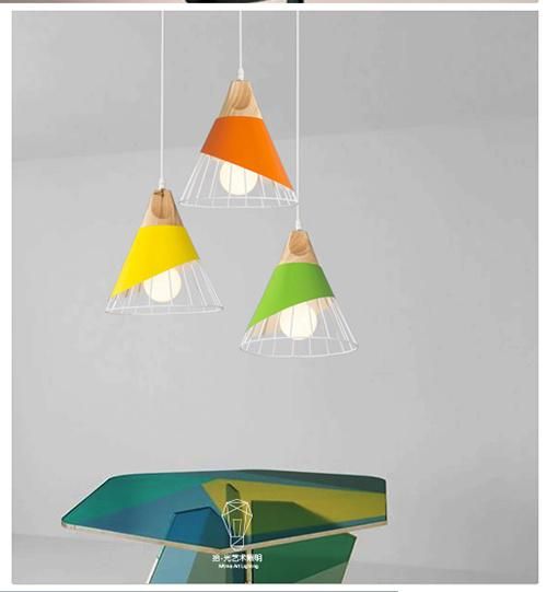 Yellow Color for Pendant Lamp Interior Decoration Lighting
