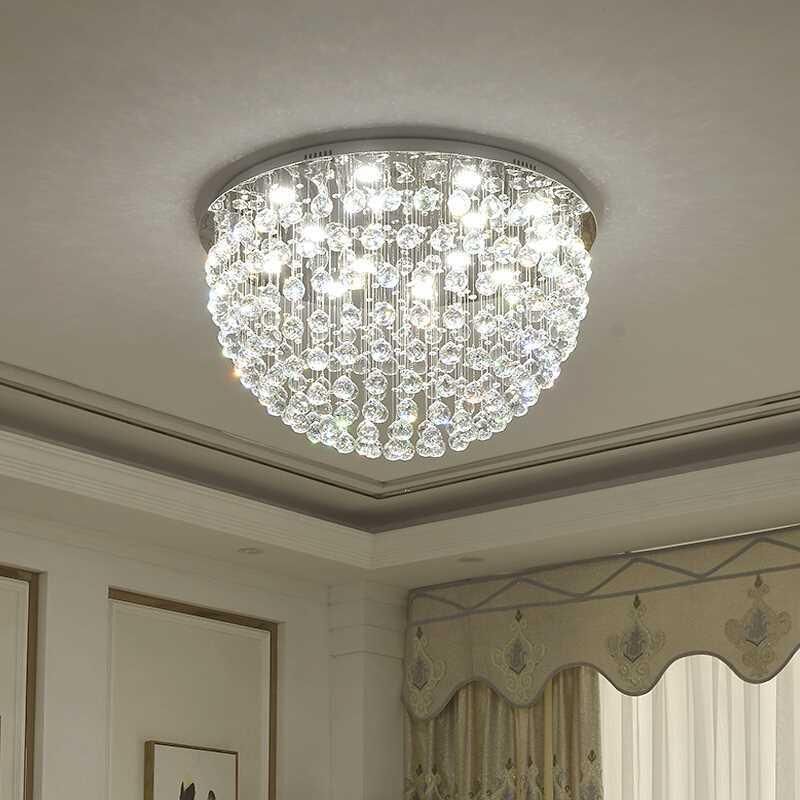 Crystal Front Room Ceiling Lights Fixtures for Sitting Room Bedroom Ceiling Lamp (WH-CA-34)