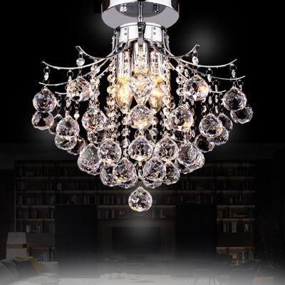 Modern Crystal Semi Flush Ceiling Lights Fixtures Indoor Home Light Fixturs (WH-CA-30)