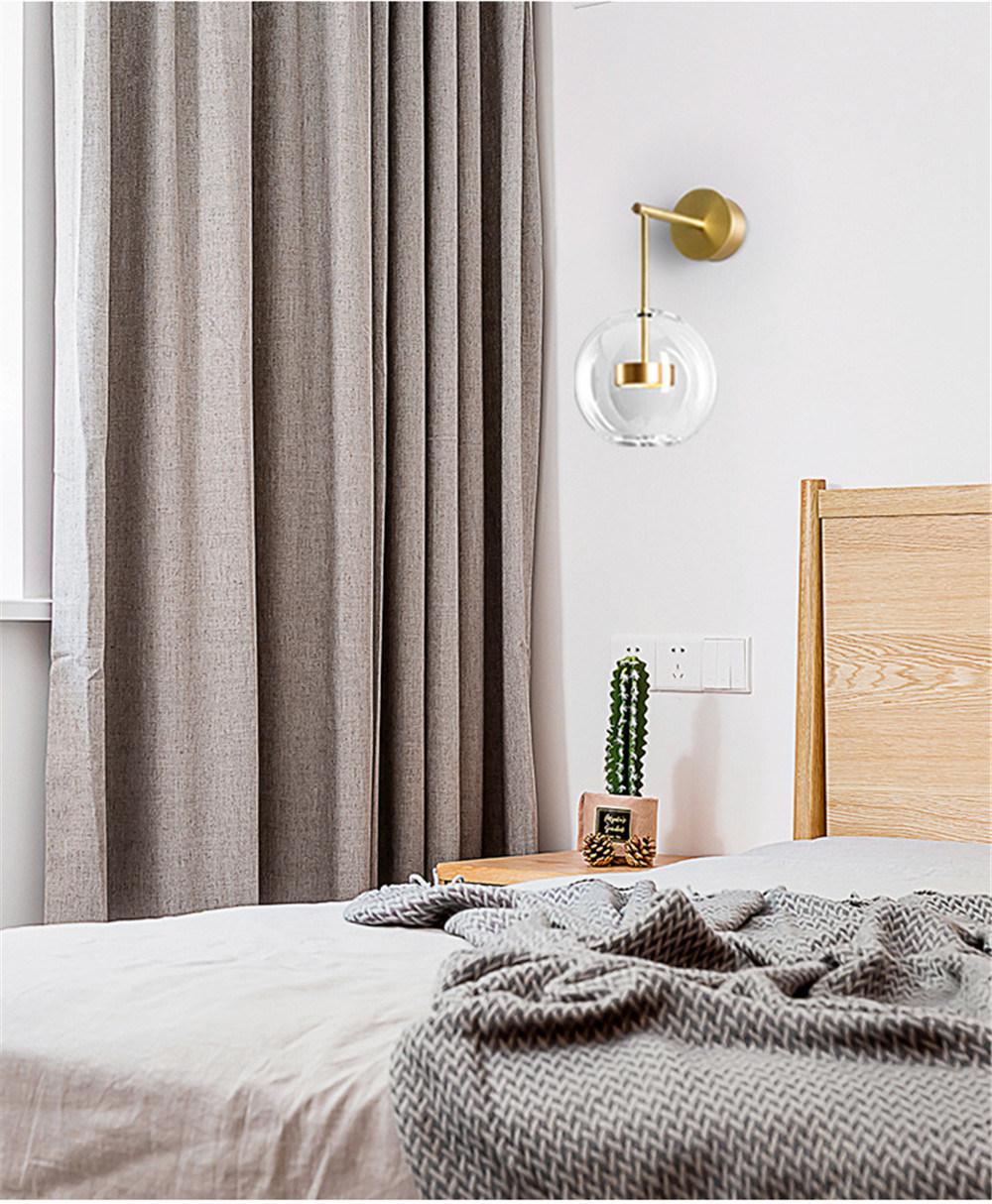 Bedroom Living Room Bedside Lamp Glass Post-Modern Personality Aisle Staircase Background Wall Lamp