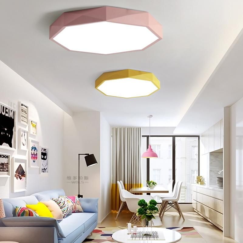 Ultra-Thin 5cm LED Ceiling Lamps Iron Round Black/White Colors Ceiling Lights (WH-MA-04)