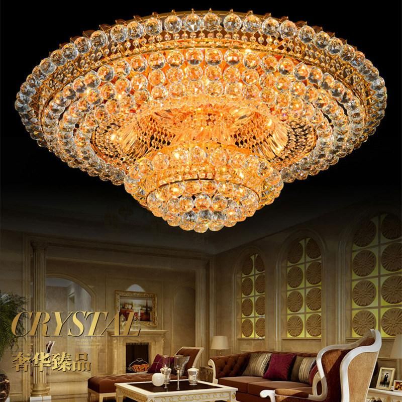 Contemporary Rose Gold Crystal Ceiling Lights for Home Project Lighting Fixtures (WH-CA-27)