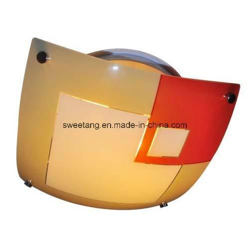 Square Indoor Lighting 15W Glass Ceiling Lamp for Home Decoration
