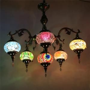 Mosaic Chandelier Handmade Turkish Lamps