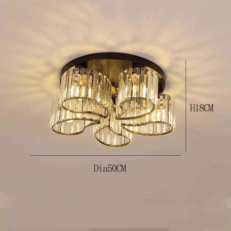 Romantic Modern Minimalist Ceiling Lamp American Model Room Personality Luxury LED Crystal Ceiling Light (WH-CA-76)