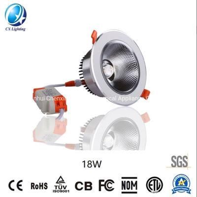 Recessed Adjustable Round Down Light Modular Aluminum Trimless LED Downlight Lamp