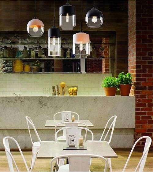 New Glass Hanging Pendant Lamp Kitchen Pendant Lighting Hanging Light for Bedroom