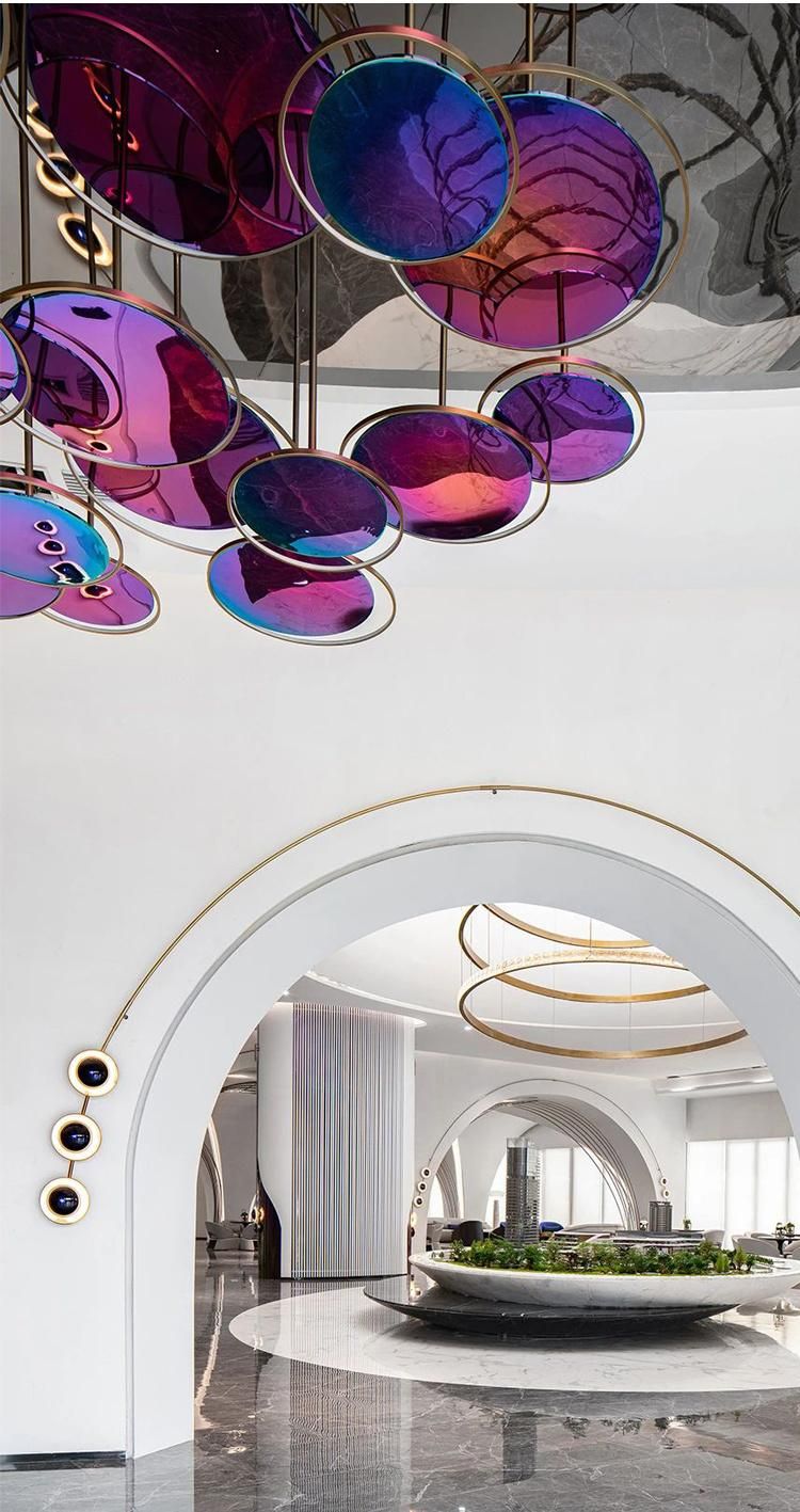 New Product Stairway Villa Show Room Commercial Luxury Modern Custom LED Chandelier Lamp