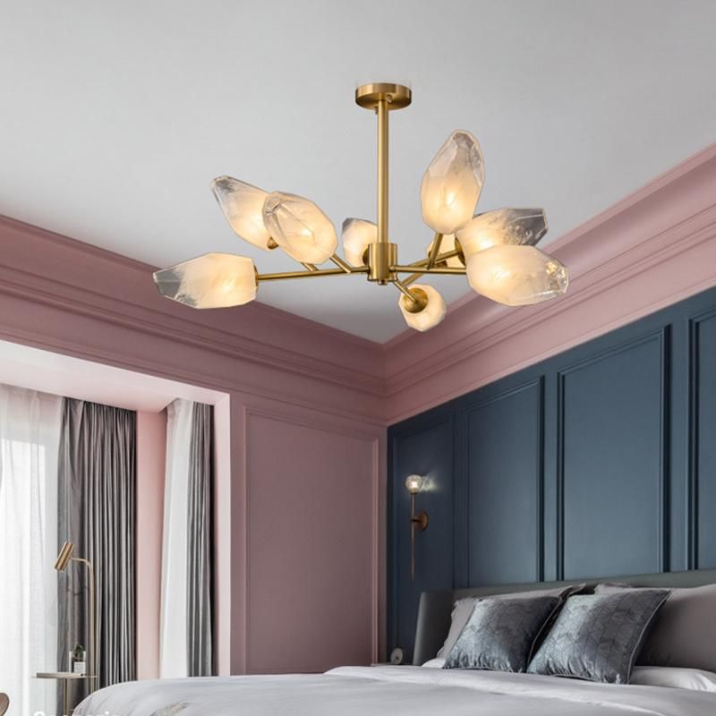 All Copper Creative Restaurant Lighting Villa Penthouse Living Room Chandelier