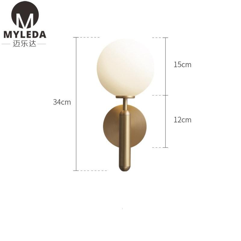 Villa Hotel Interior Modern Decorative Glass LED Wall Light