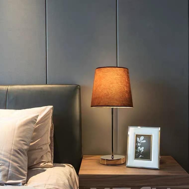 Plush Table Lamp Bedroom Bedside Lamp Flocking Texture Simple Creative Modern Night Lamp Wedding Room Warm Decorative Lamp