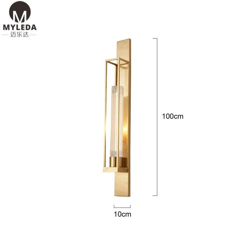 Modern Indoor Stainless Steel Hotel Bedside Wall Lamp