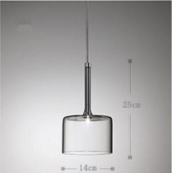 Modern LED Pendant Light Glass Home Decor Lighting Living Room Bedroom Glass Lights (WH-GP-52)