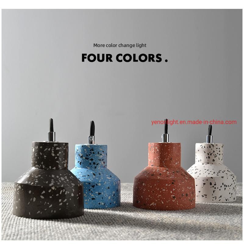 Modern Nordic Decorative Pendant Light Hanging Lamp Terrazzo Chandelier