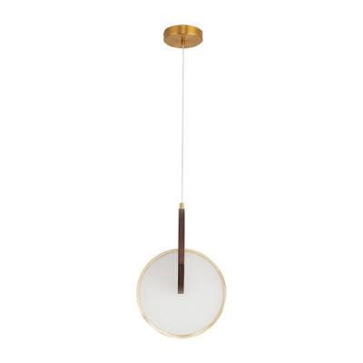 Simple Walnut LED Pendant Lamp Bedroom Bedside Lamps Home Decor Atmosphere Pendant Lights Nordic Modern Restaurant Light Fixture