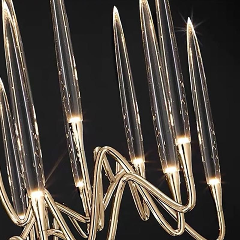 Crystal Living Room Hotel Project Branch Light Luxury Restaurant Pendant Lamp